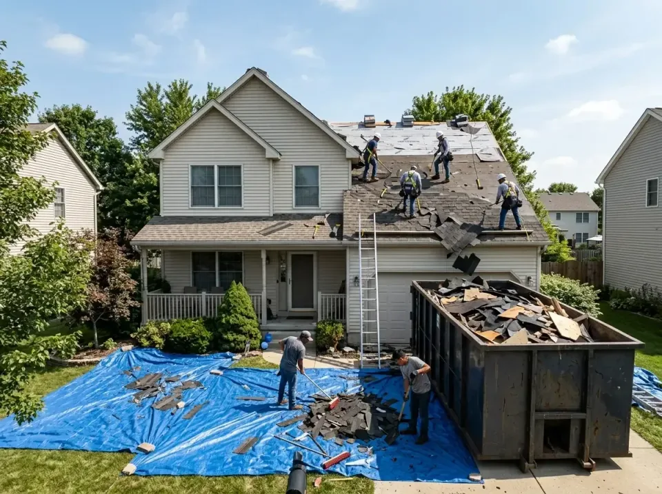 roof-replacement-debris-remova-004 — frequently asked questions, Cheapest Dumpster Rentals in Floyds Knobs, IN
